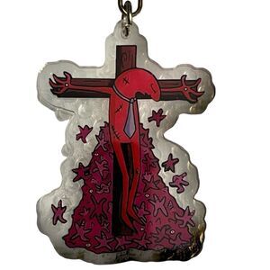 Smiling Friends Crucified Allan Blibley Control Episode One Acyrlic Keychain